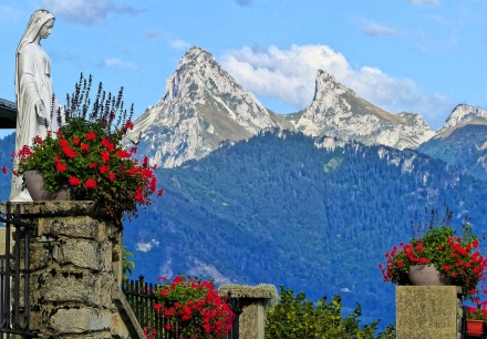 La Dent d’Oche depuis l’église de Reyvroz - 13/09/15