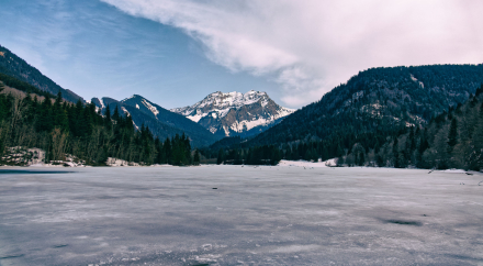 Lac de Vallon gelé - Roc d'Enfer - La chèvrerie - Bellevaux - Haute-Savoie - 02-03-21