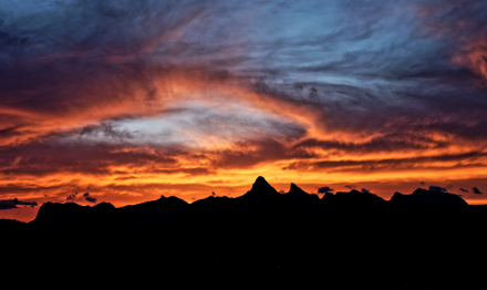 Encore un magnifique lever du jour sur Le chablais - Reyvroz - Haute-Savoie - 29/08/18