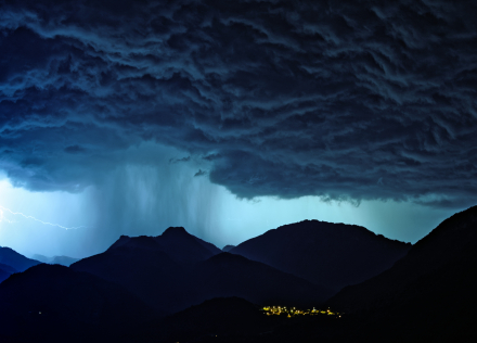Le Chablais sous les orages, depuis Reyvroz - Haute-Savoie - 29/07/21