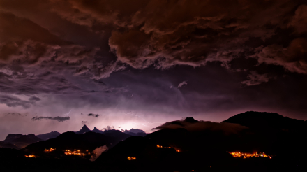 Le Chablais sous les orages, depuis Reyvroz - Haute-Savoie - 21/07/20