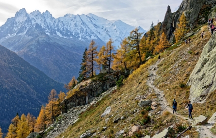 Montée Lac Blanc - Aiguilles du Grépon, du Plan, et du midi et Mont-blanc - 30/10/22