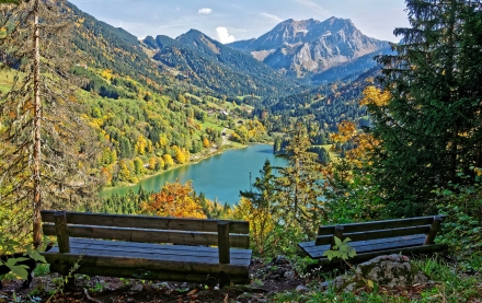 Le Lac de Vallon face au Roc d’Enfer - Haute-Savoie - 29/09/17
