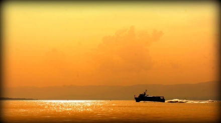 Coucher de soleil sur le Lac Léman