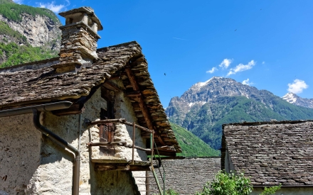 Le village de Sonogno dans le Val Verzasca - Tessin - Suisse - 26/05/17