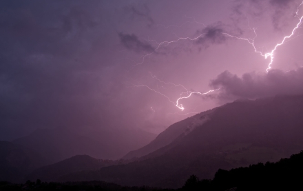 Orage au dessus de La Vernaz - 20/05/24