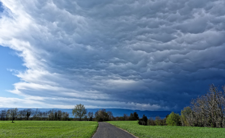 Ciel orageux au dessus du Lac Léman - Armoy - Haute-Savoie 24/04/19