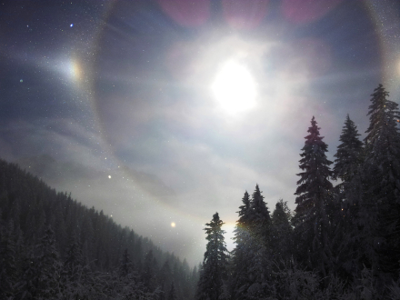Halo Solaire - Station de la Chèvrerie - Bellevaux - Haute-Savoie - 07/02/15