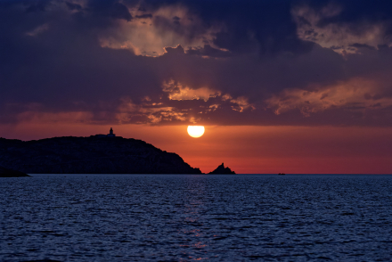 23-05-22 - Coucher de soleil depuis la baie de Calvi - Corse