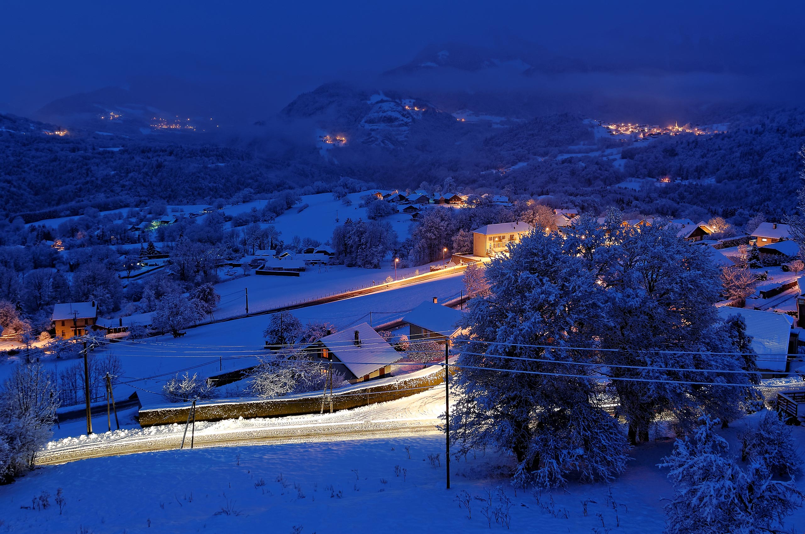 Reyvroz sous son manteau blanc - Haute-Savoie - 21/02/15