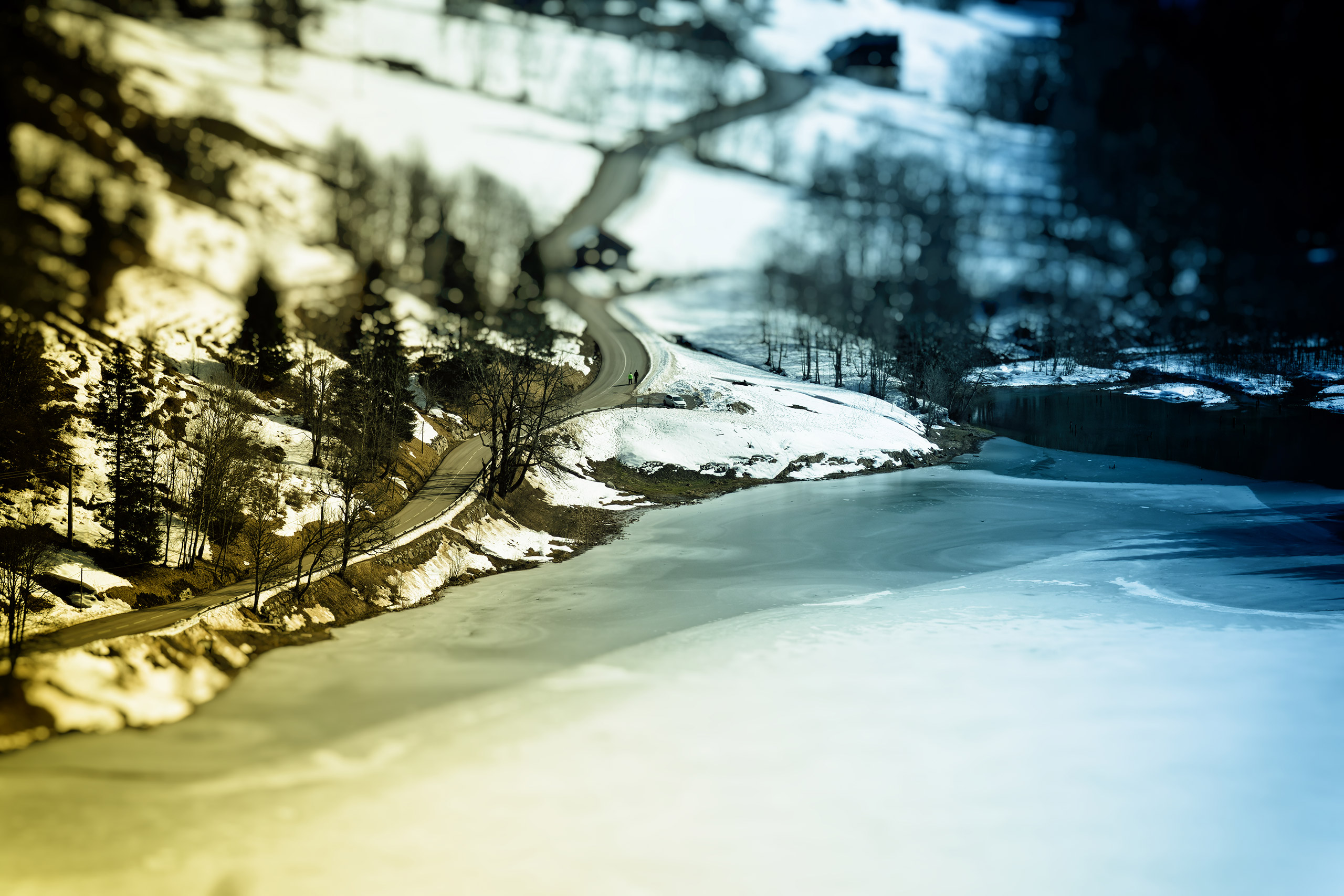 Lac de Vallon gelé - La chèvrerie - Bellevaux - Haute-Savoie - 19-02-21