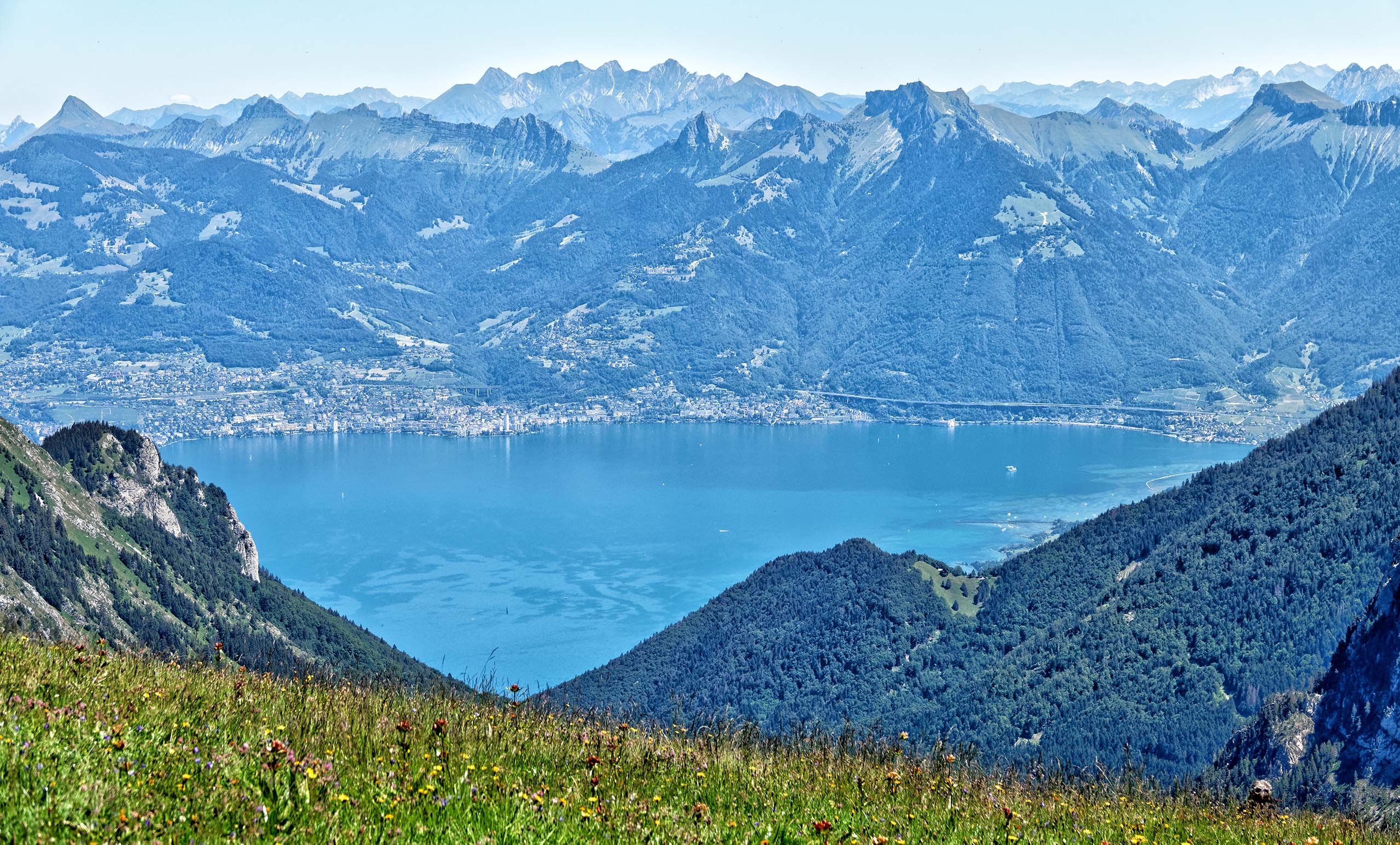 Le Lac Léman depuis le Col de Planchamp - Dent d’Oche - Novel - 27/07/20