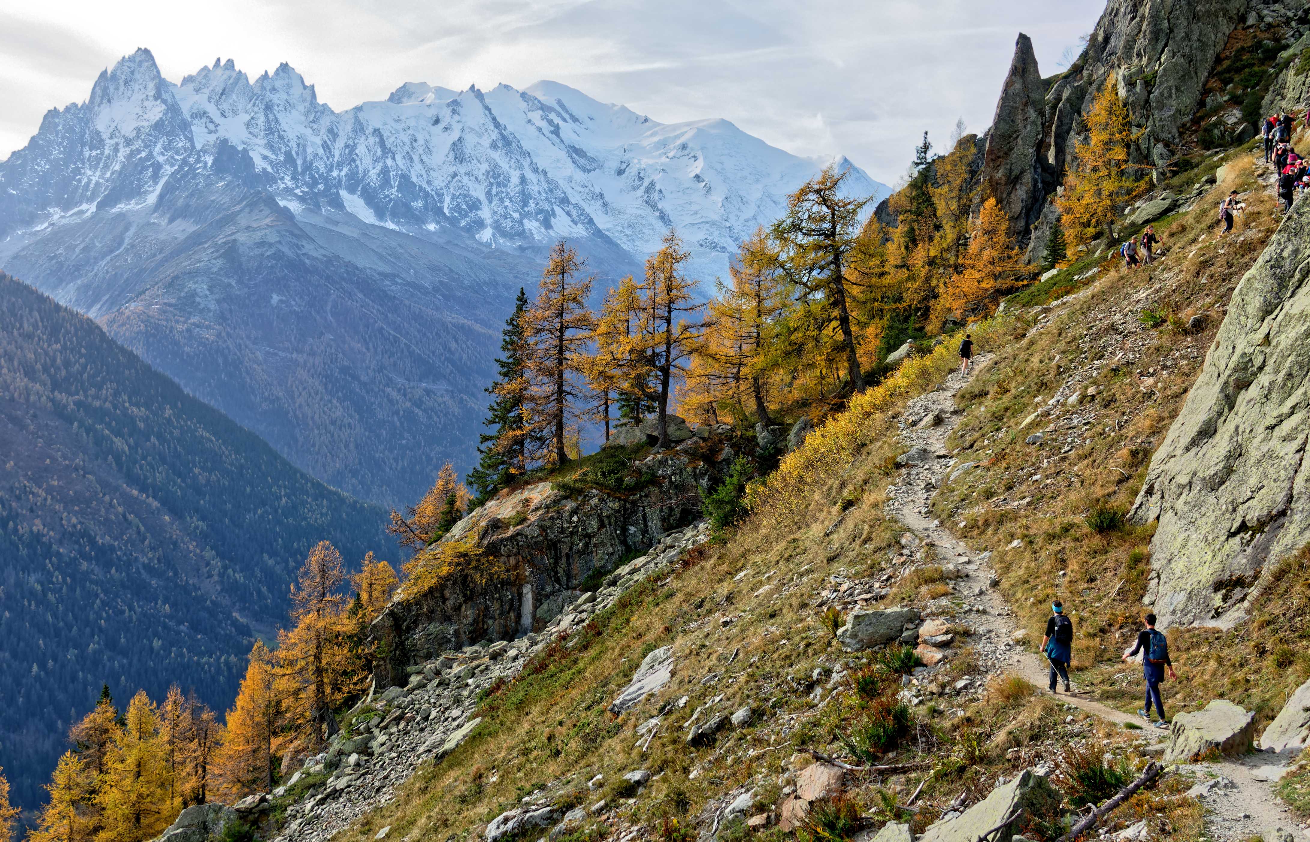 Montée Lac Blanc - Aiguilles du Grépon, du Plan, et du midi et Mont-blanc - 30/10/22