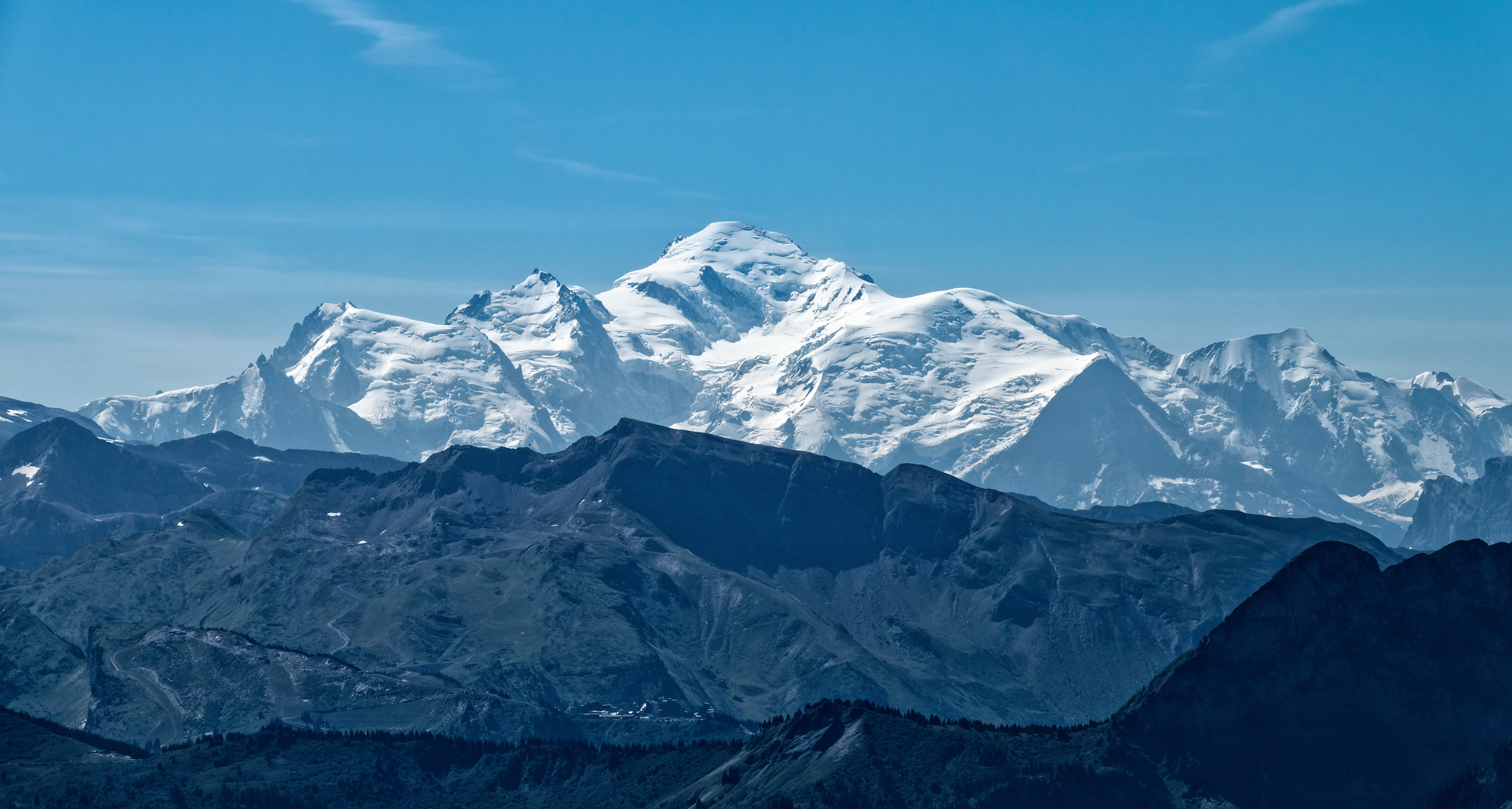 Le Mont-Blanc depuis la Dent d’Oche - Haute-Savoie - Août 2023