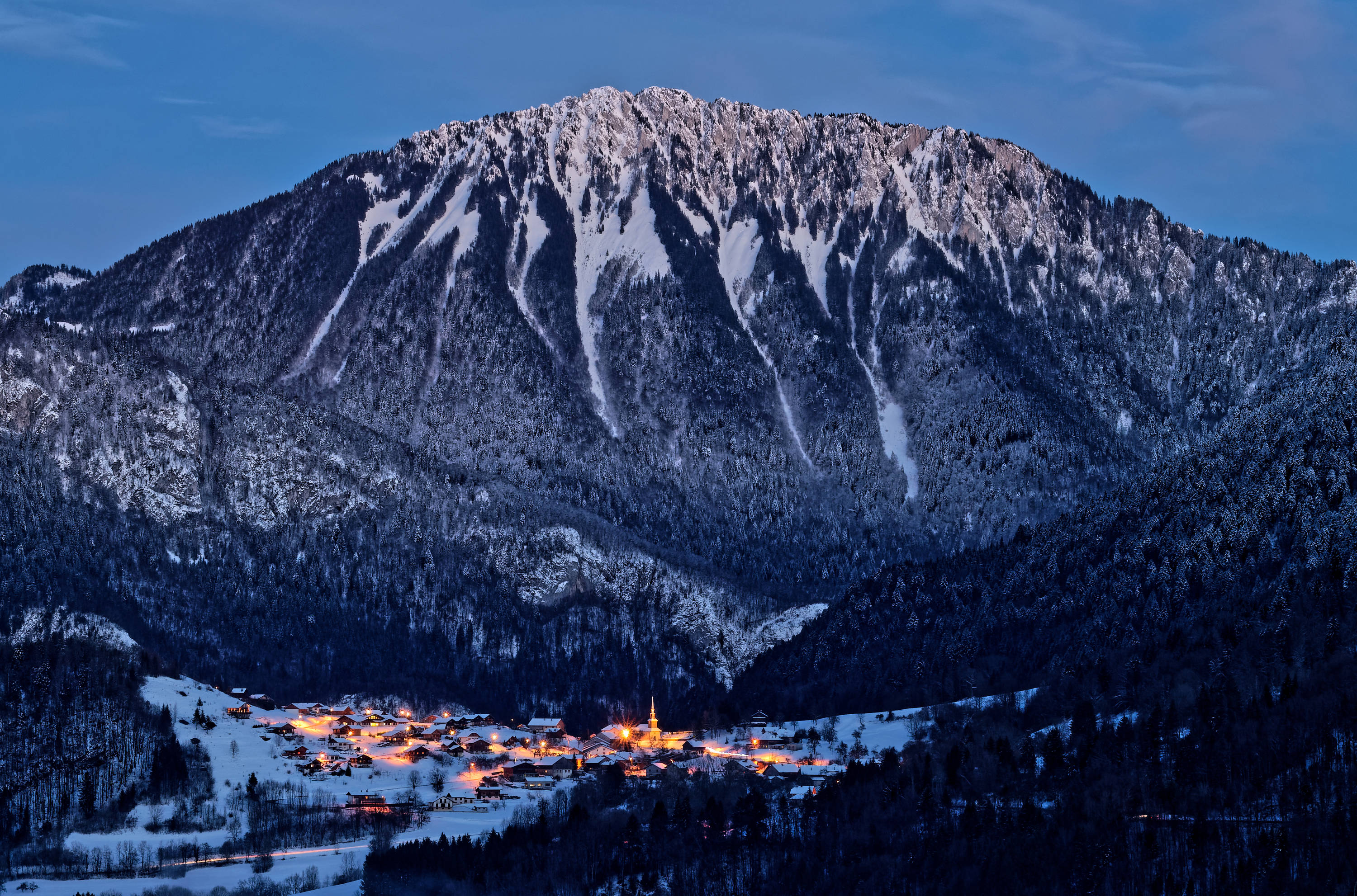 La Vernaz face au Mont Ouzon - Haute-Savoie - 02/03/18