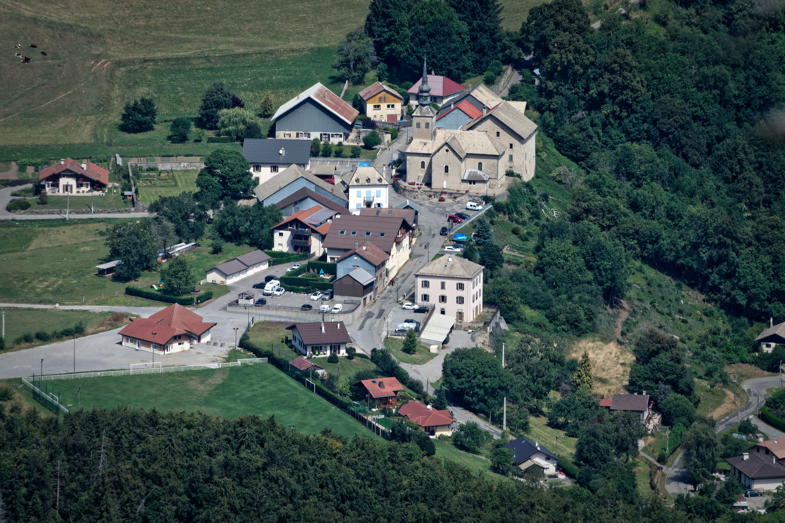 Reyvroz depuis La Croix aux Filles - Haute-Savoie - Août 2023